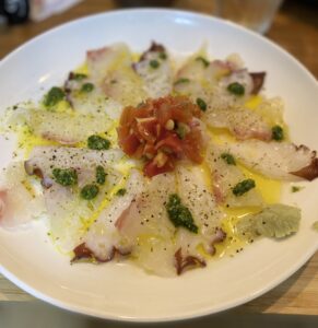 鯛と水蛸のカルパッチョ